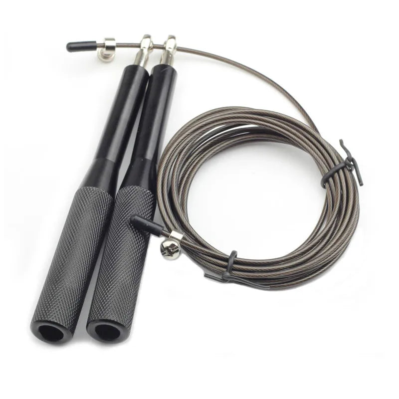 Corde à sauter noire pour entraînement rapide – NI Performance