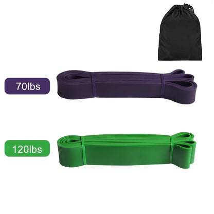 Bandes de résistance violet et vert – pour renforcement musculaire, fessiers, bras et jambes – N.I Performance