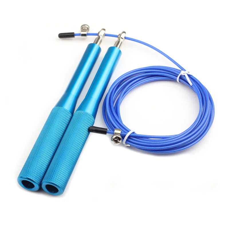 Corde à sauter bleue légère et rapide pour entraînement sportif – NI Performance
