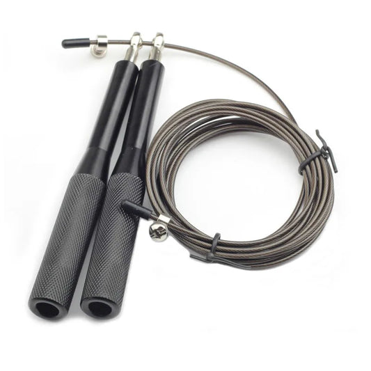 Corde à sauter noire pour entraînement rapide – NI Performance